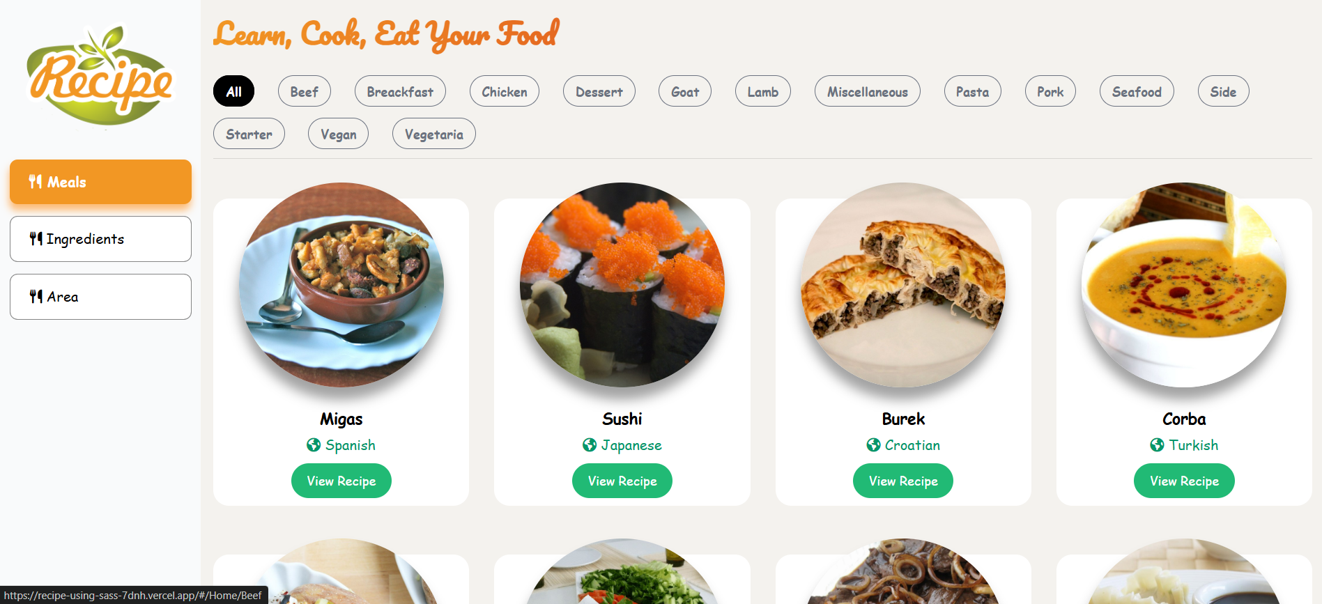 Recipe App